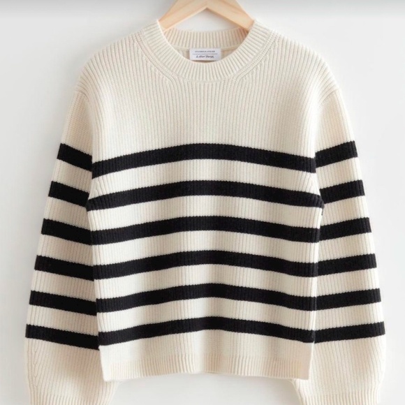 & Other Stories Sweaters - & Other Stories Strip Oversized Sweater
